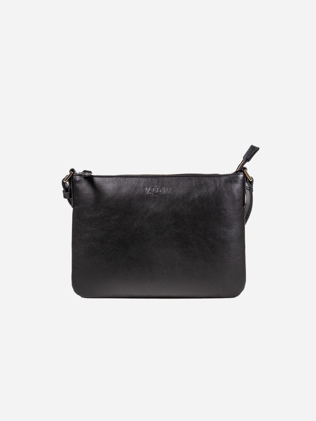 Blue vegan leather small crossbody purse - minimalist zipper purse – Tracey  Lipman