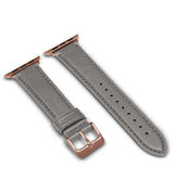 Immaculate Vegan - Votch Apple Compatible Apple Leather Vegan Watch Strap | Dark Grey & Rose Gold 38/40mm