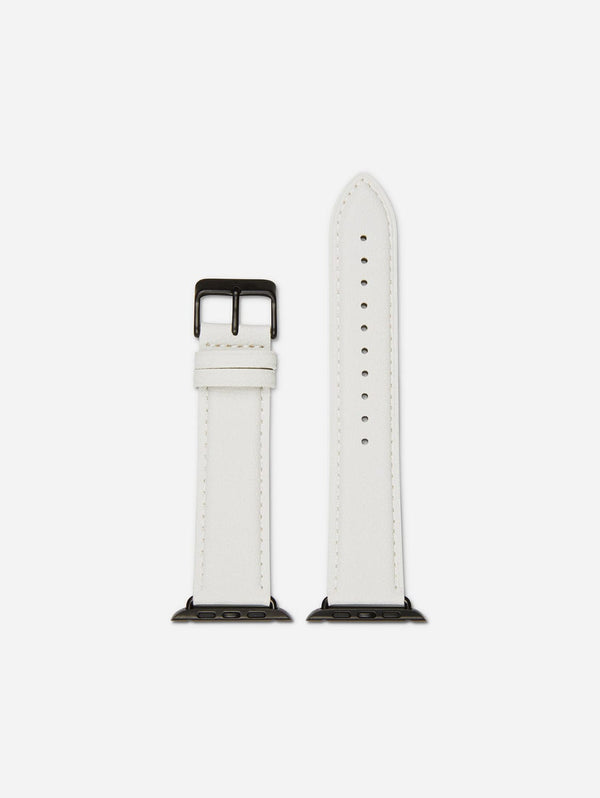 Votch Apple Compatible Apple Leather Vegan Watch Strap | Off White & Space Grey 42/44mm