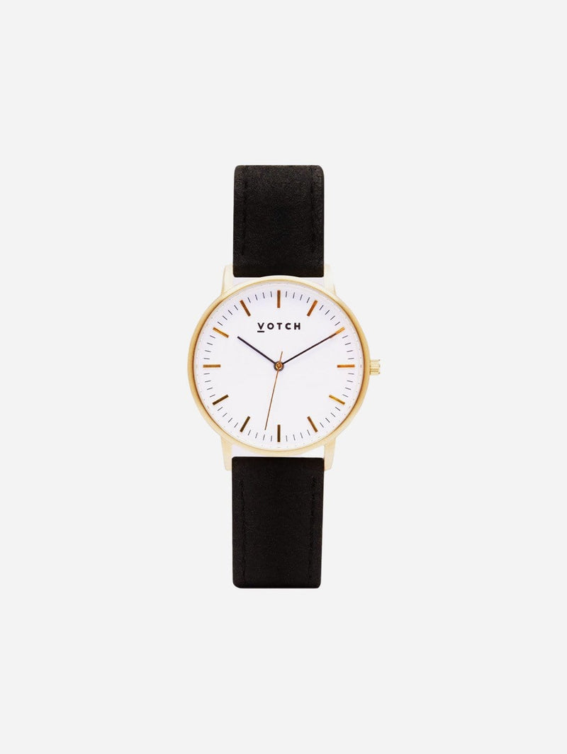 Votch Gold & Black Piñatex Vegan Watch | Moment