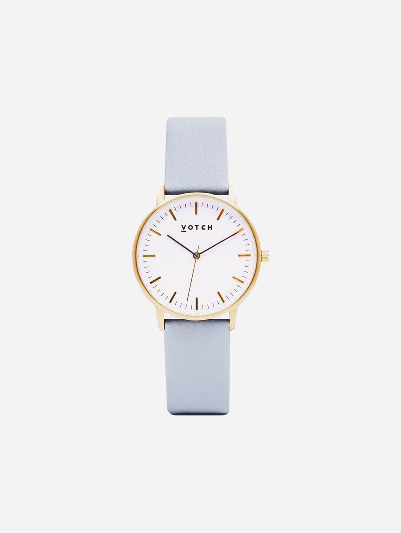Votch Gold & Light Blue Vegan Watch | Moment