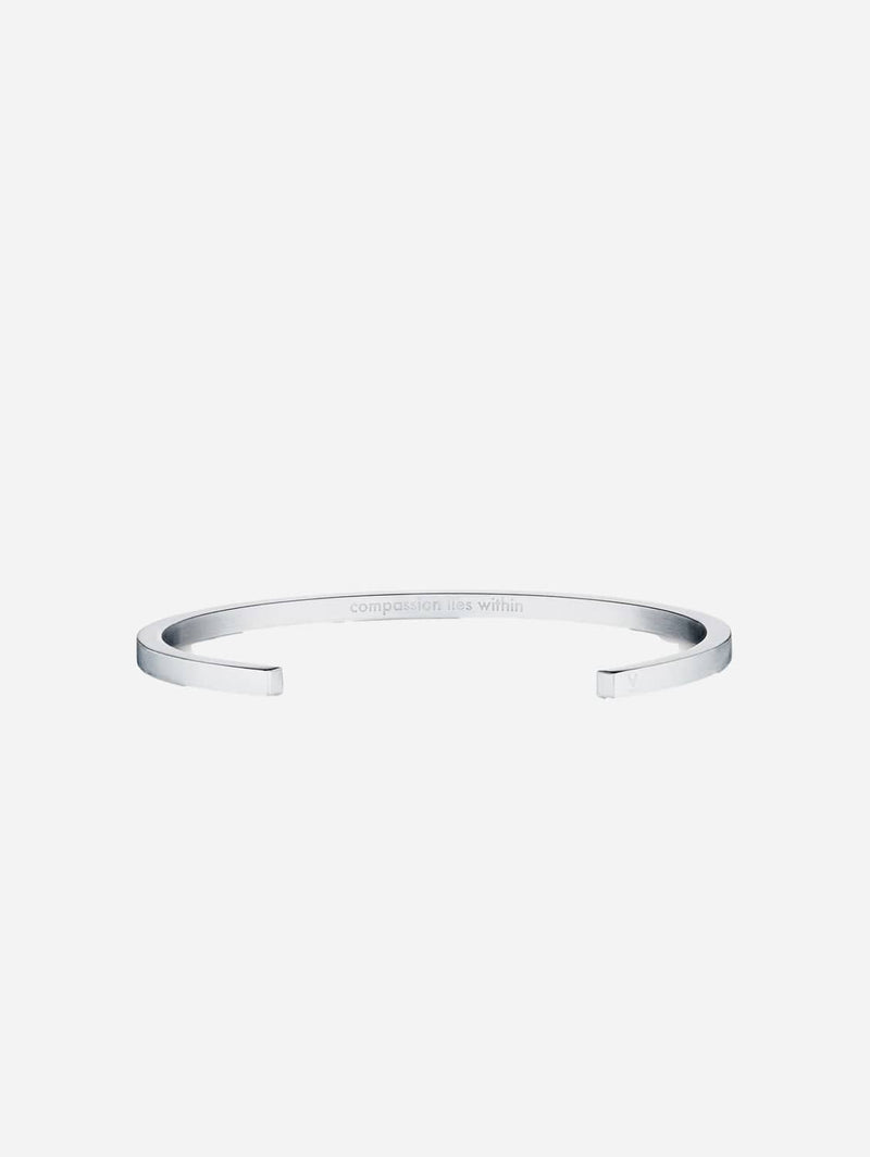 Votch Ilse Collection 316L Stainless Steel Silver Bangle