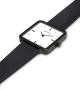 Immaculate Vegan - Votch Kindred Black & White Dial Watch | Black Vegan Leather Strap