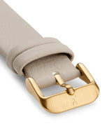 Votch Lyka Gold & Grey Dial Watch | Pebble Grey Vegan Leather Strap