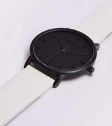 Immaculate Vegan - Votch Moment All Black Dial Watch | Off-White Vegan Leather Strap