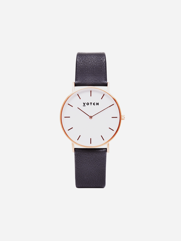 Votch Rose Gold & Dark Grey Vegan Watch | Classic