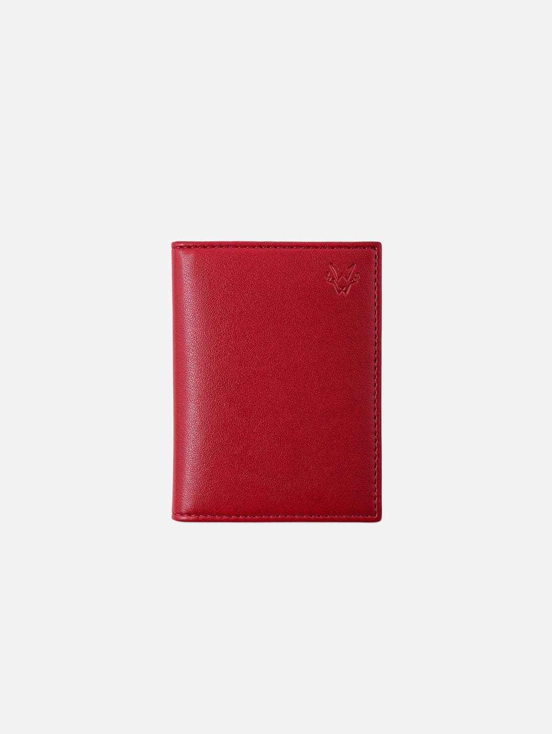 Watson & Wolfe Bifold Vegan Leather RFID Protective Card Holder | Red Bark