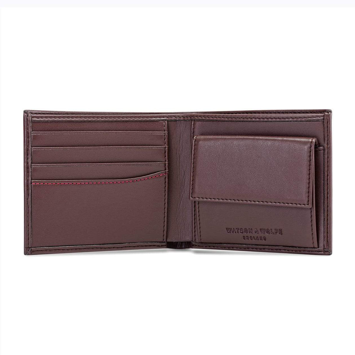 『Hollywood Wallet BROWN』 Acne Studios - Folded leather wallet - Dark brown