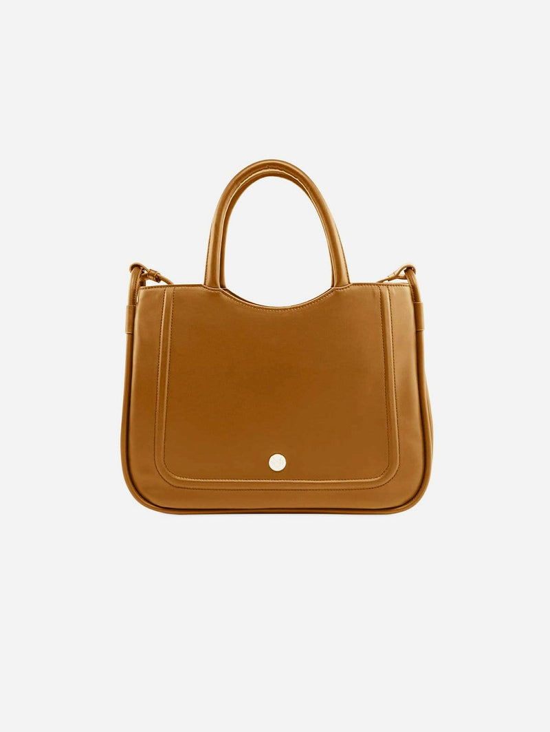 Watson & Wolfe Florence Silicone Vegan Leather Bag | Caramel