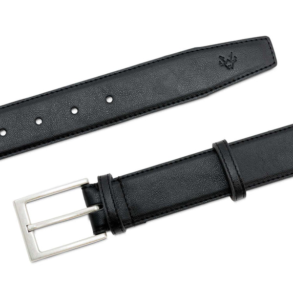 Watson & Wolfe Miller Classic Vegan Leather Belt | Black