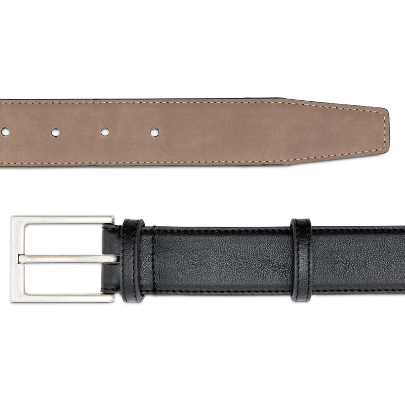 Watson & Wolfe Miller Classic Vegan Leather Belt | Black