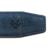 Immaculate Vegan - Watson & Wolfe Three-Piece Construction Cork Vegan Belt | Blue