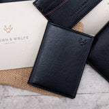 Immaculate Vegan - Watson & Wolfe Vegan Leather RFID Protective Bifold Card Holder | Black