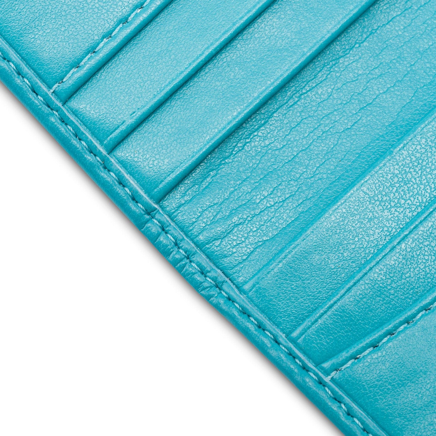 Watson & Wolfe Vegan Leather RFID Protective Bifold Card Holder | Turquoise