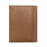 Watson & Wolfe Vegan Leather RFID Protective Card Wallet with Notes Pocket | Toffee