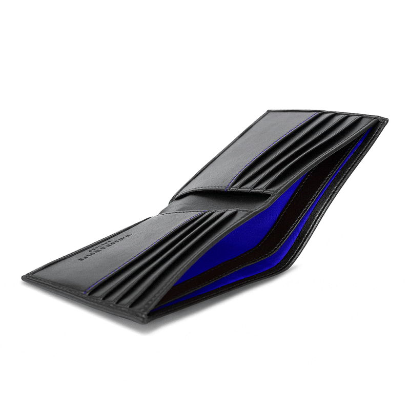 cobalt blue multicolor leather wallet — MUSEUM OUTLETS