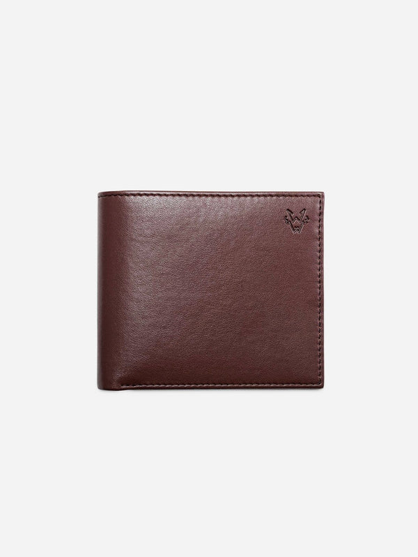 Watson & Wolfe Vegan Leather RFID Protective Wallet with Coin Pocket | Chestnut Brown