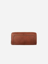Immaculate Vegan - Watson & Wolfe Wilton Zipped Purse Wallet in Rust & Emerald