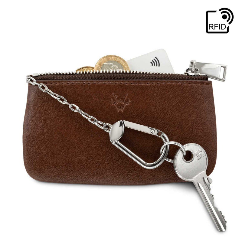Key Holder Wallet in Oakbark Brown