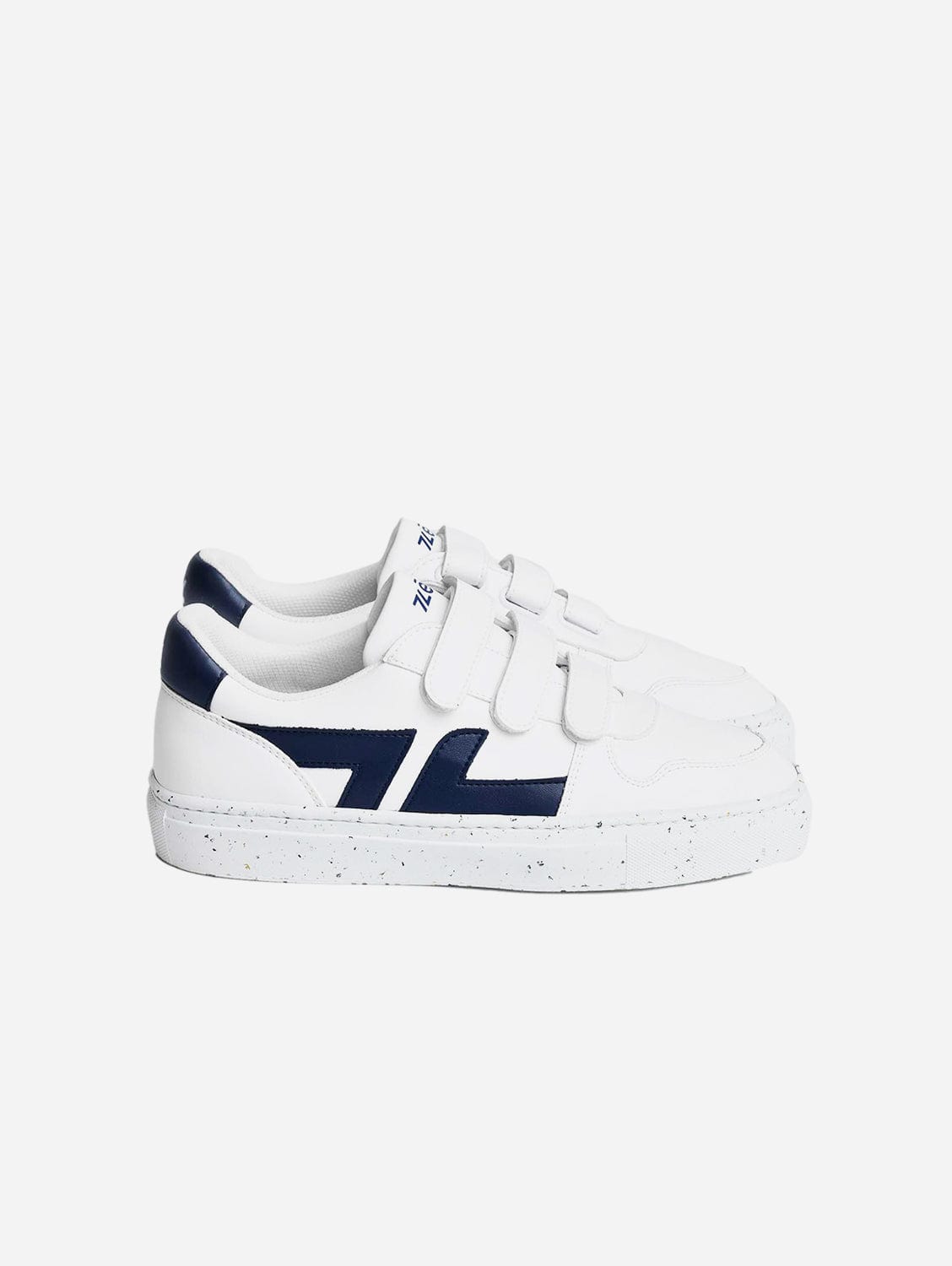 Alpha Vegan Leather Velcro Sneakers | Navy Blue – Immaculate Vegan